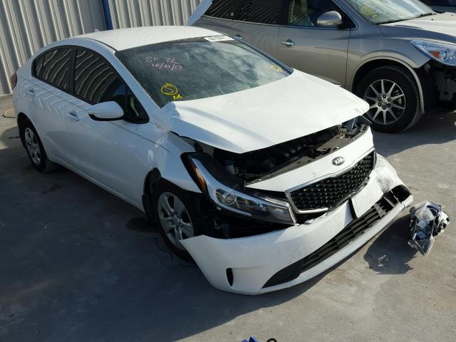 3KPFK4A72HE016548 - 2017 KIA FORTE LX WHITE photo 1