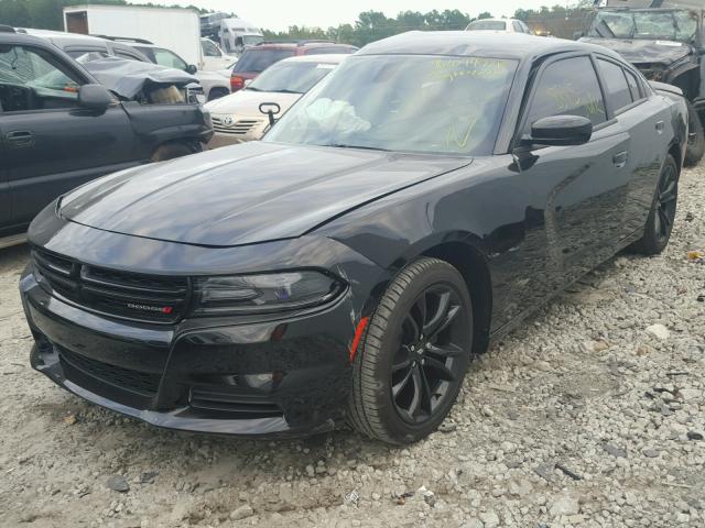 2C3CDXBG5HH504267 - 2017 DODGE CHARGER SE BLACK photo 2