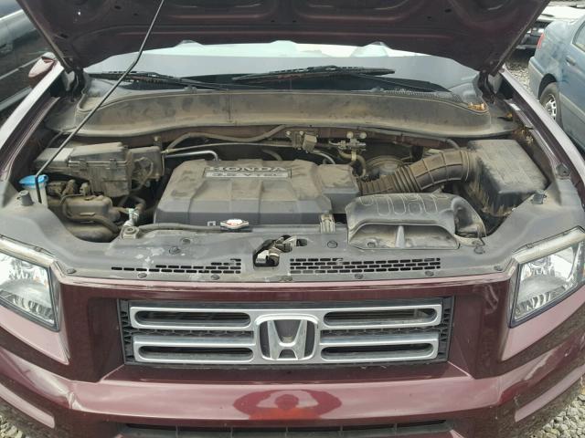 2HJYK16568H524326 - 2008 HONDA RIDGELINE PURPLE photo 7