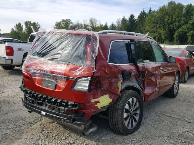 4JGDF6EE6HA872059 - 2017 MERCEDES-BENZ GLS 450 4M RED photo 4