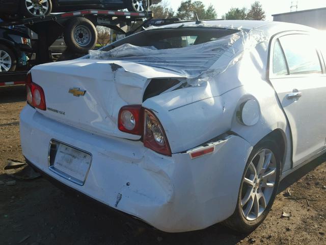 1G1ZE5E72BF304239 - 2011 CHEVROLET MALIBU LTZ WHITE photo 9