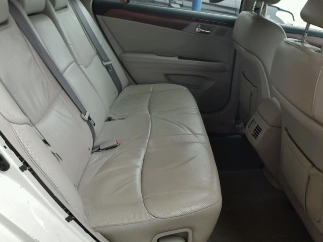 4T1BK3DB6BU394756 - 2011 TOYOTA AVALON BAS WHITE photo 6