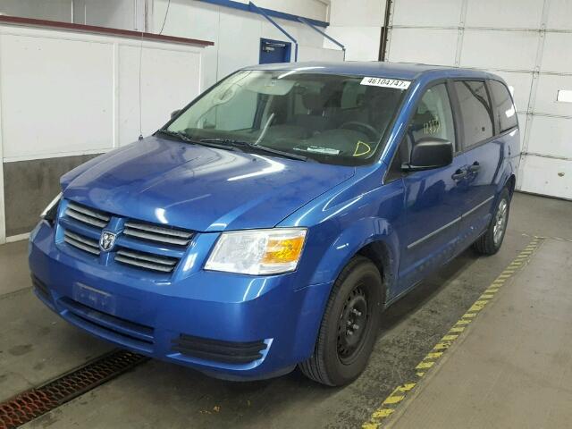 2D8HN44H38R741757 - 2008 DODGE GRAND CARA BLUE photo 2