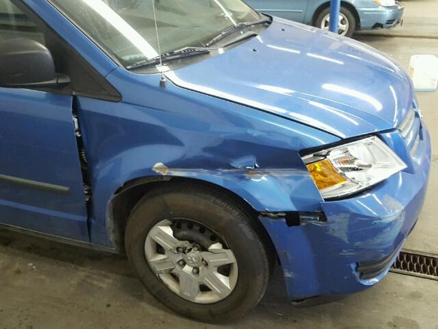 2D8HN44H38R741757 - 2008 DODGE GRAND CARA BLUE photo 9