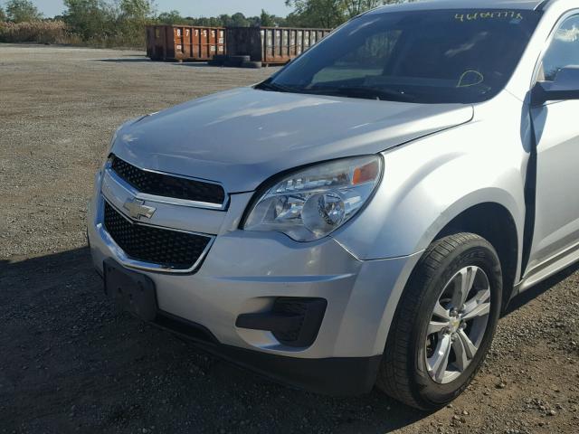 2CNALDEW5A6279398 - 2010 CHEVROLET EQUINOX LT SILVER photo 9