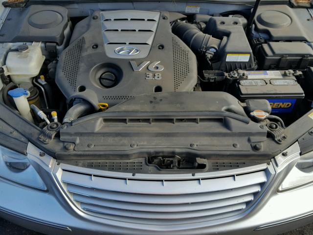 KMHFC46F97A186187 - 2007 HYUNDAI AZERA SE SILVER photo 7