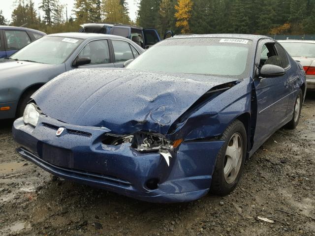 2G1WX12K349391191 - 2004 CHEVROLET MONTE CARL BLUE photo 2