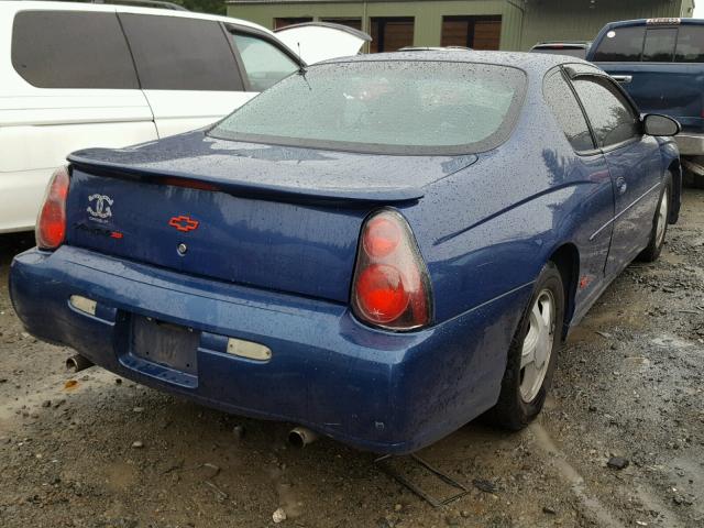 2G1WX12K349391191 - 2004 CHEVROLET MONTE CARL BLUE photo 4