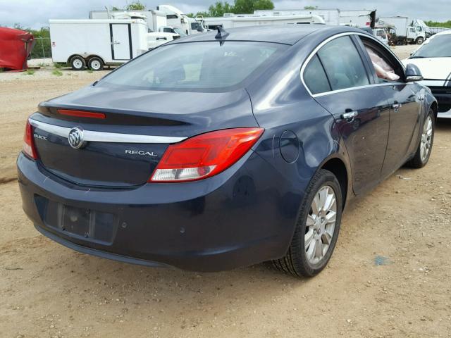 2G4GS5ER1D9129952 - 2013 BUICK REGAL PREM BLUE photo 4