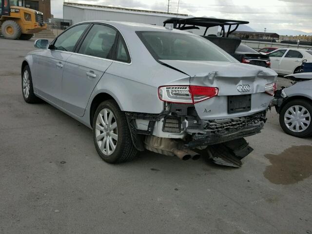 WAUBFAFL2DN016138 - 2013 AUDI A4 SILVER photo 3