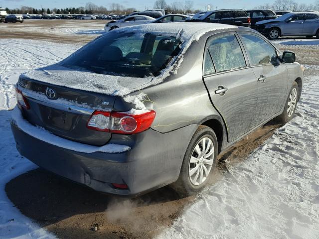 2T1BU4EE0DC025856 - 2013 TOYOTA COROLLA BA BLACK photo 4