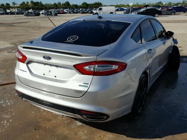 3FA6P0H92GR394643 - 2016 FORD FUSION SE SILVER photo 4