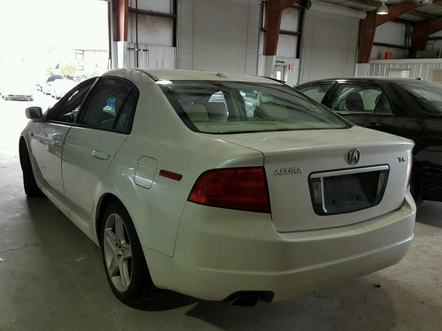 19UUA662X5A012444 - 2005 ACURA TL WHITE photo 3