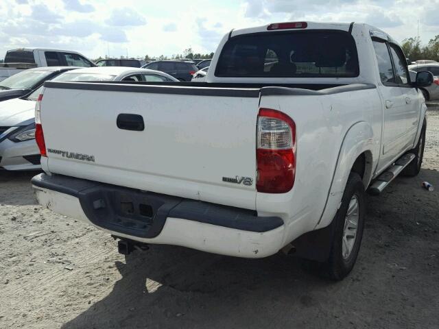 5TBET38176S523235 - 2006 TOYOTA TUNDRA DOU WHITE photo 4