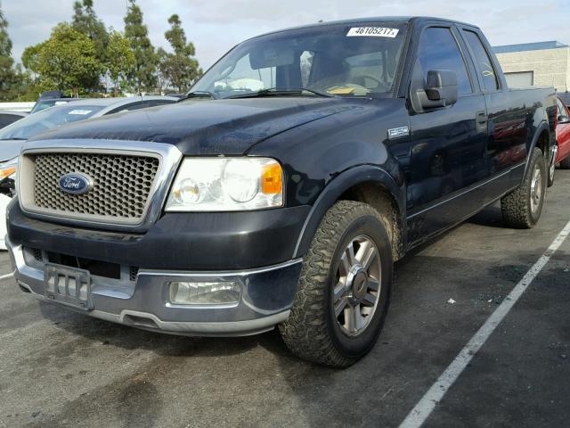 1FTPX12545FA24430 - 2005 FORD F150 BLACK photo 2