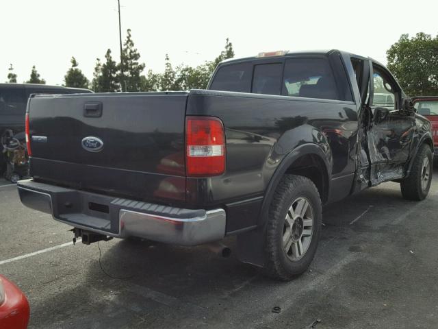 1FTPX12545FA24430 - 2005 FORD F150 BLACK photo 4