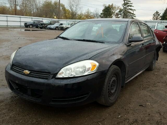 2G1WA5EN3A1135903 - 2010 CHEVROLET IMPALA LS BLACK photo 2