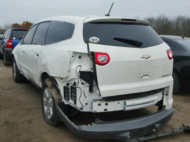 1GNKRGED4CJ171276 - 2012 CHEVROLET TRAVERSE L WHITE photo 3