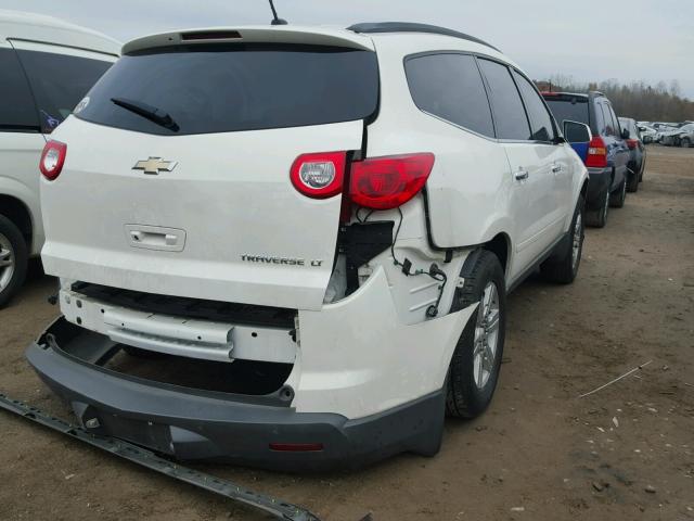 1GNKRGED4CJ171276 - 2012 CHEVROLET TRAVERSE L WHITE photo 4