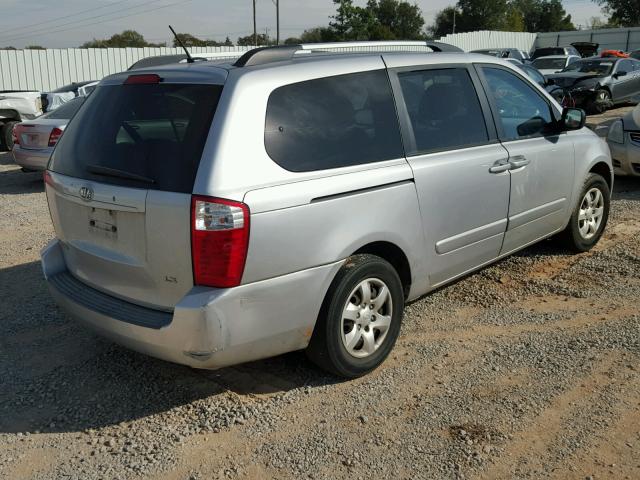 KNDMB233796311027 - 2009 KIA SEDONA EX GRAY photo 4