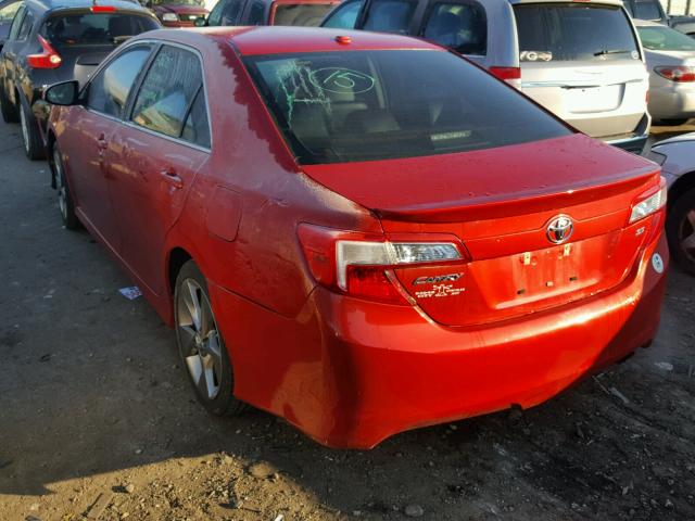 4T1BF1FK4CU633325 - 2012 TOYOTA CAMRY BASE RED photo 3