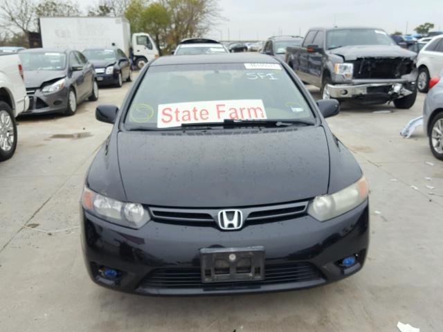 2HGFG11636H504725 - 2006 HONDA CIVIC LX BLACK photo 9