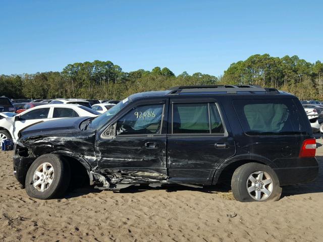 1FMFU15549EA97160 - 2009 FORD EXPEDITION BLACK photo 9