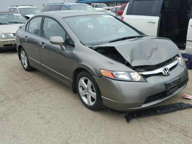 1HGFA16818L004211 - 2008 HONDA CIVIC EX SILVER photo 1