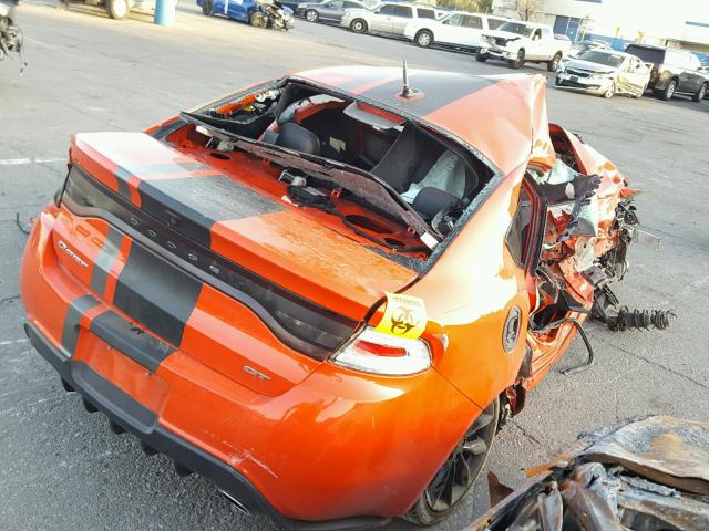 1C3CDFEB7GD752400 - 2016 DODGE DART GT ORANGE photo 4