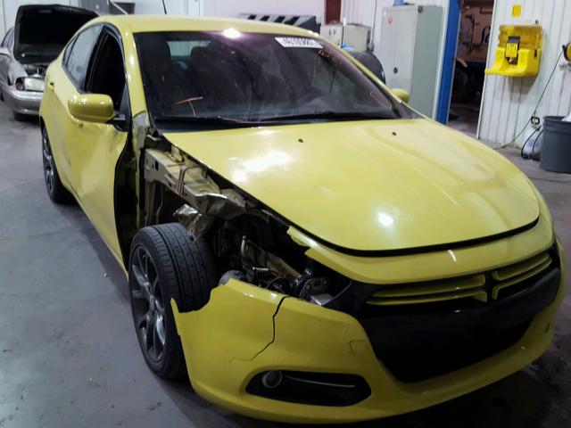 1C3CDFBH9DD133656 - 2013 DODGE DART SXT YELLOW photo 9