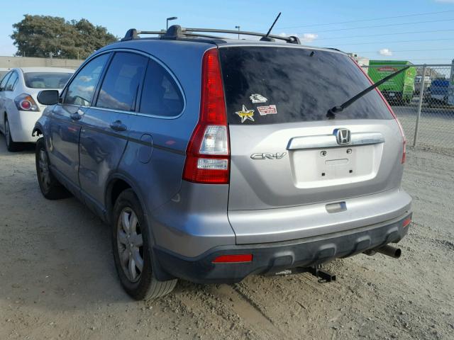 JHLRE38738C037892 - 2008 HONDA CR-V EXL SILVER photo 3