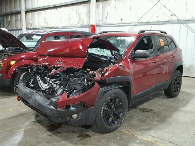 1C4PJMBS0FW556333 - 2015 JEEP CHEROKEE T RED photo 2