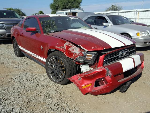 1ZVBP8AM2C5274616 - 2012 FORD MUSTANG RED photo 1