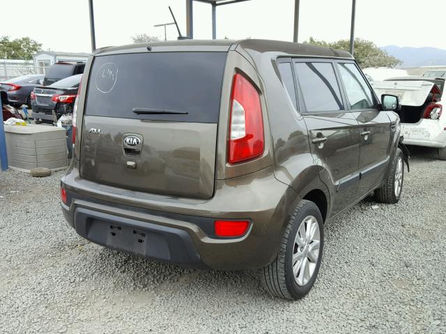 KNDJT2A6XD7524215 - 2013 KIA SOUL + BROWN photo 4