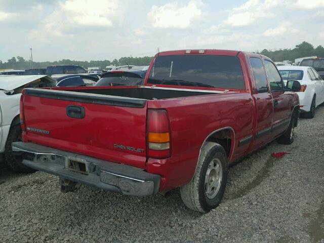 2GCEC19T7Y1198530 - 2000 CHEVROLET SILVERADO RED photo 4