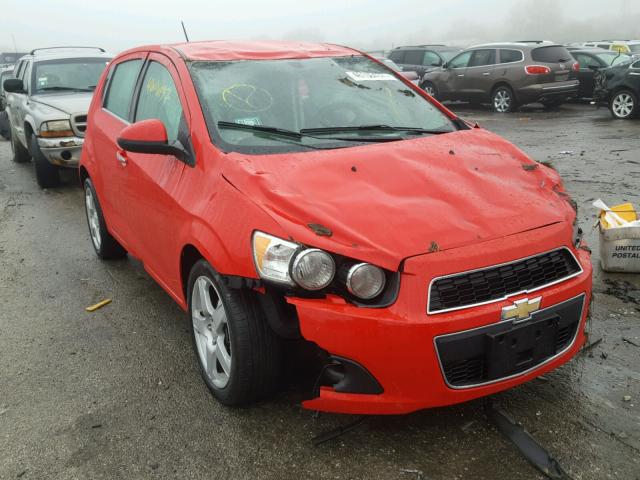 1G1JE6SB0F4109592 - 2015 CHEVROLET SONIC LTZ RED photo 1