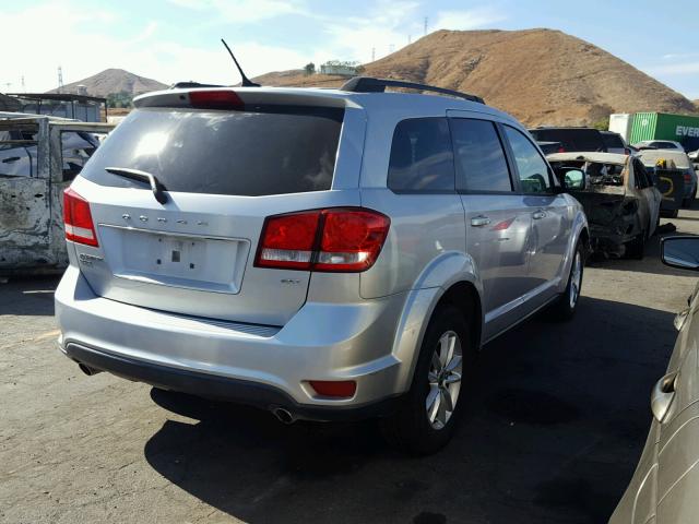 3C4PDDBG1DT638688 - 2013 DODGE JOURNEY SX SILVER photo 4