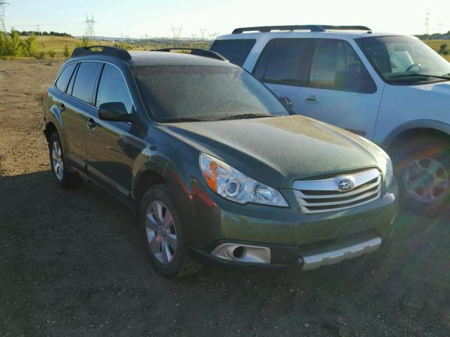 4S4BREKC0B2363615 - 2011 SUBARU OUTBACK 3. GREEN photo 1