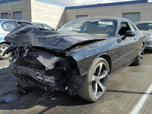 2C3CDZBT1GH221582 - 2016 DODGE CHALLENGER BLACK photo 2