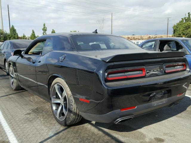 2C3CDZBT1GH221582 - 2016 DODGE CHALLENGER BLACK photo 3