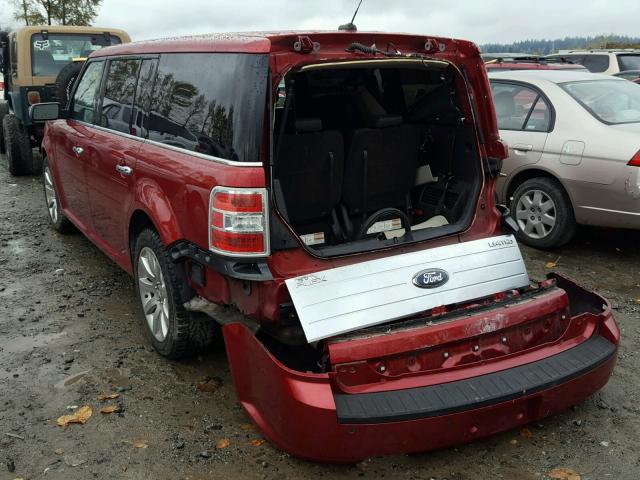 2FMDK53C29BA12740 - 2009 FORD FLEX LIMIT RED photo 3