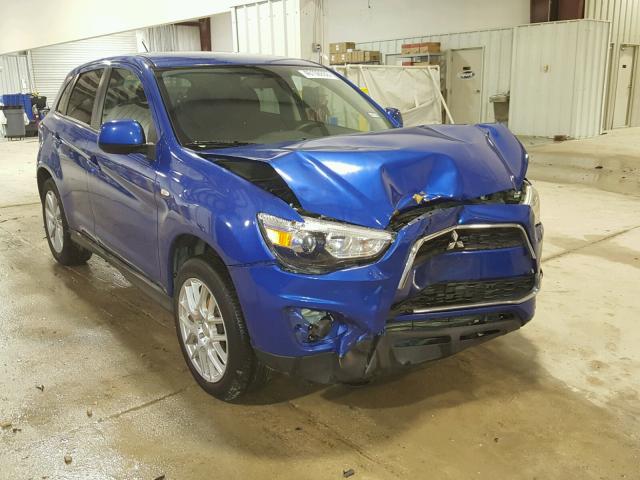 4A4AP3AU6FE002679 - 2015 MITSUBISHI OUTLANDER BLUE photo 1