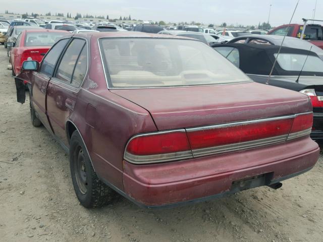 JN1HJ01P6MT536034 - 1991 NISSAN MAXIMA BURGUNDY photo 3