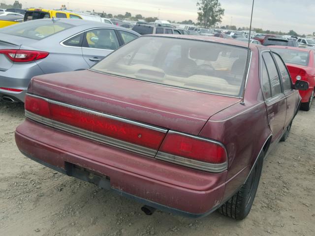 JN1HJ01P6MT536034 - 1991 NISSAN MAXIMA BURGUNDY photo 4