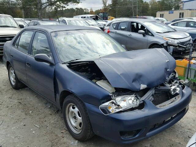 2T1BR12E52C557797 - 2002 TOYOTA COROLLA CE BLUE photo 1