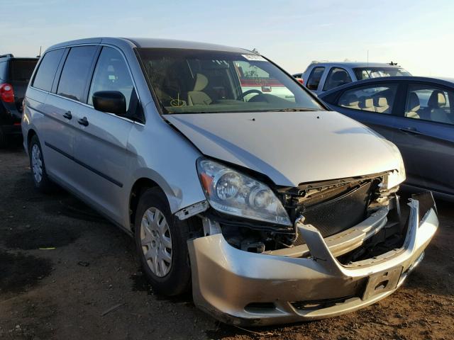 5FNRL38286B047244 - 2006 HONDA ODYSSEY LX SILVER photo 1