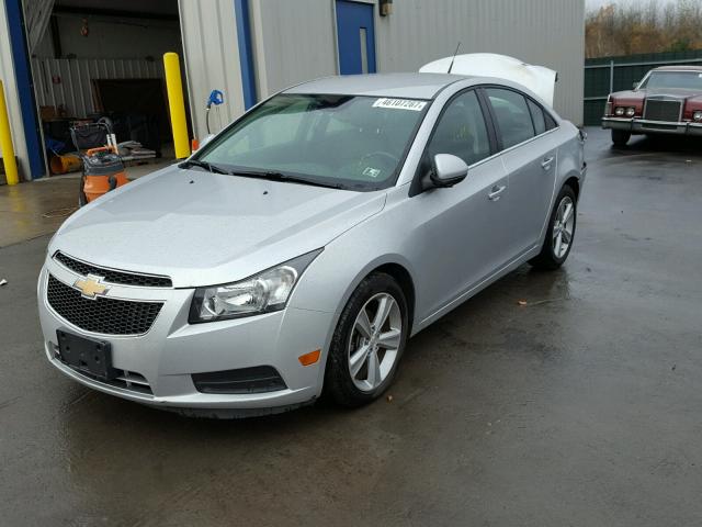 1G1PE5SB9D7241718 - 2013 CHEVROLET CRUZE LT SILVER photo 2