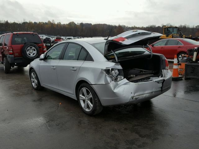 1G1PE5SB9D7241718 - 2013 CHEVROLET CRUZE LT SILVER photo 3