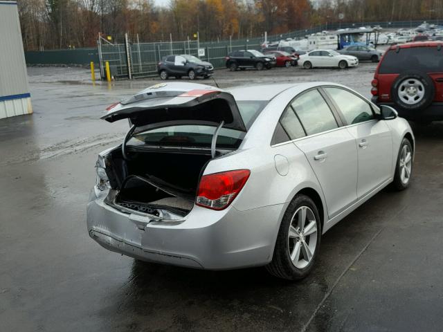 1G1PE5SB9D7241718 - 2013 CHEVROLET CRUZE LT SILVER photo 4