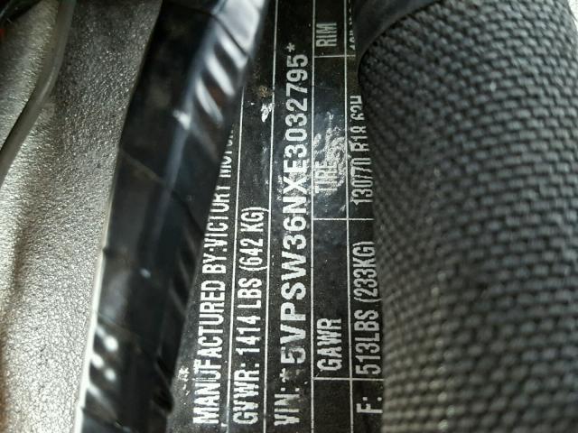 5VPSW36NXE3032795 - 2014 VICTORY MOTORCYCLES VISION TOU BLACK photo 10